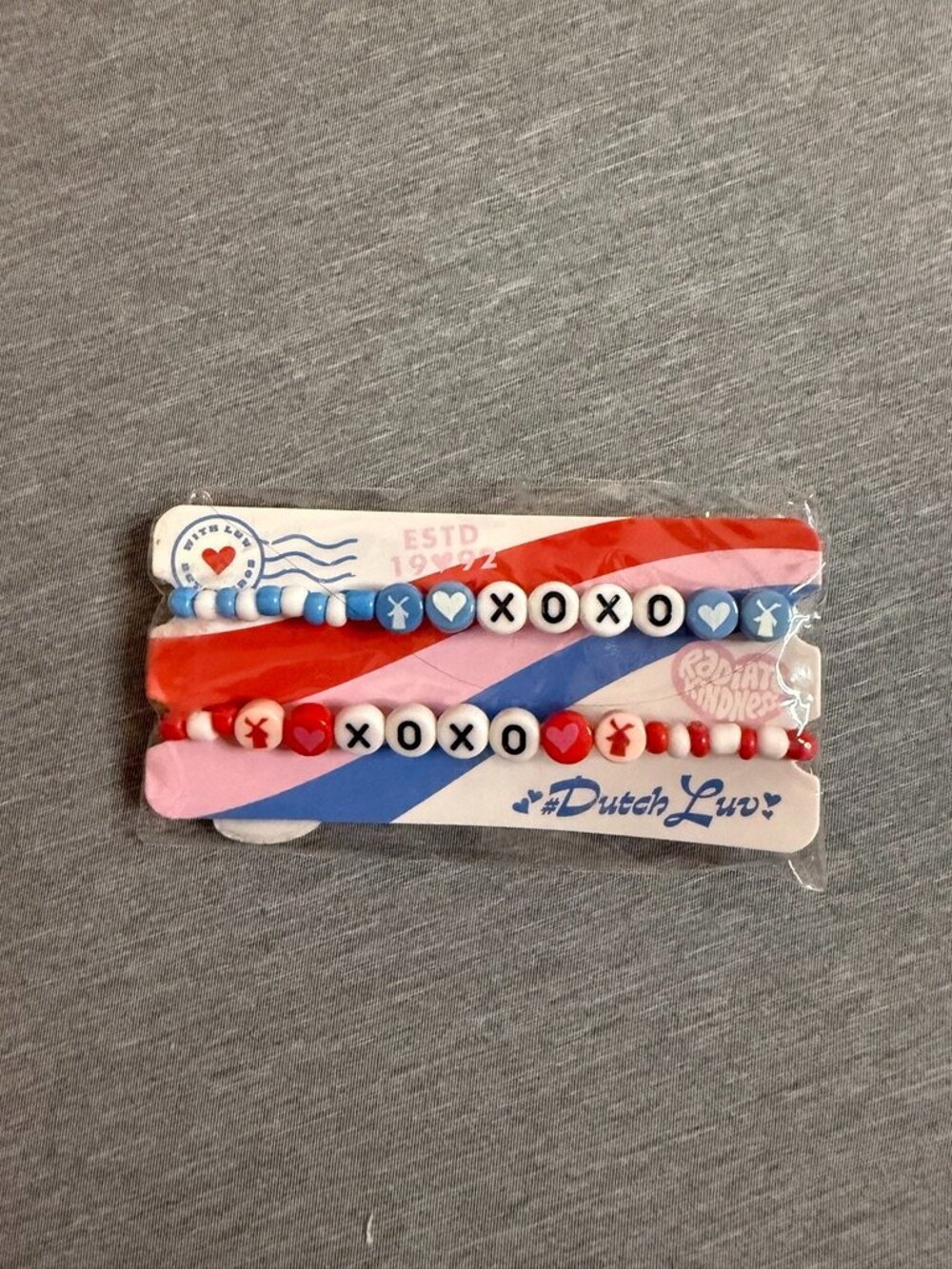 Dutch Bros XOXO Beaded Friendship Bracelet Set